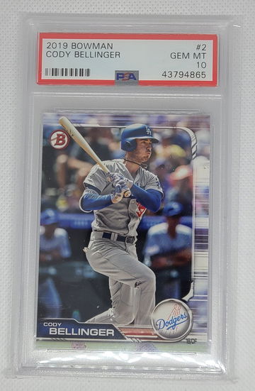 2019 Bowman Cody Bellinger #2 PSA 10 Gem Mint