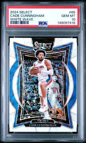 2024 Select | Cade Cunningham | White Wave | 90/99 | #65 | PSA 10