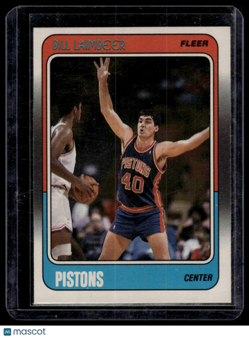 1988-89 Fleer Bill Laimbeer #42