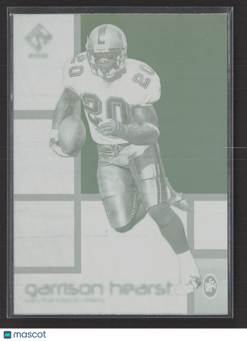 1998 Flair Showcase Row 0 Garrison Hearst #20 Cyan Printing Plate