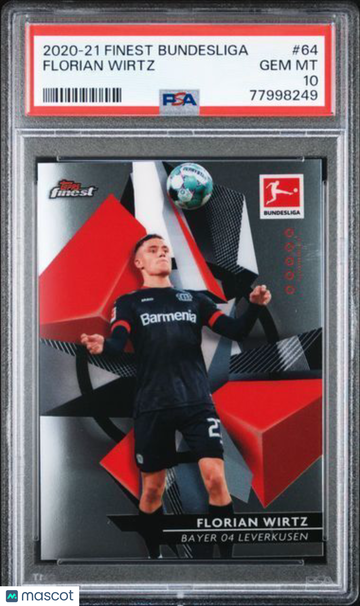 2020 Topps Finest Bundesliga Florian Wirtz #64 PSA 10