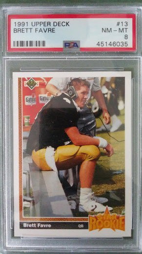 Brett Favre 1991 Upper Deck Star Rookie RC