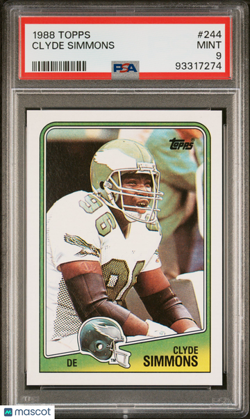 1988 Topps Clyde Simmons #244 PSA 9