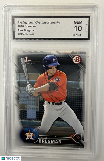 2016 Bowman Alex Bregman #BP4 [Base] Rookie Insert 10
