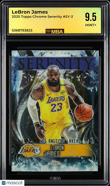 2025 Topps Chrome Serenity LeBron James #SY-2 MBA 9.5