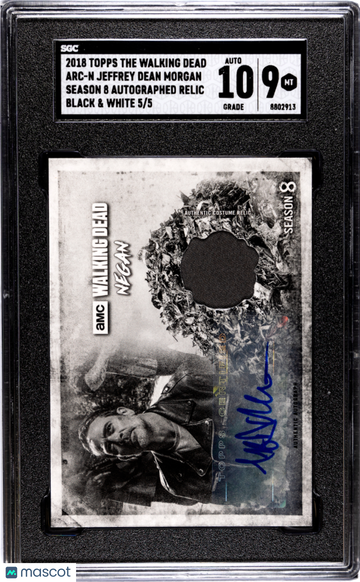 2018 Topps The Walking Dead Season 8 Jeffrey Dean Morgan #ARC-N SGC 9