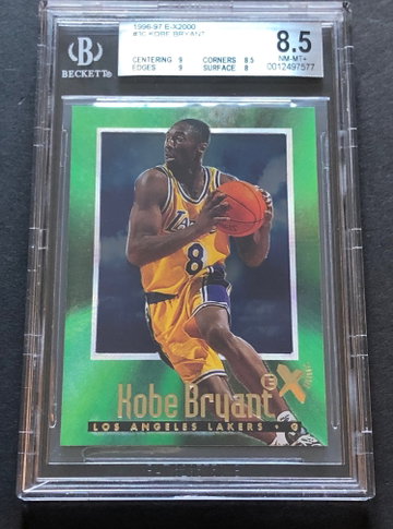 1996 EX 2000 Kobe Bryant #30 BGS 8.5 