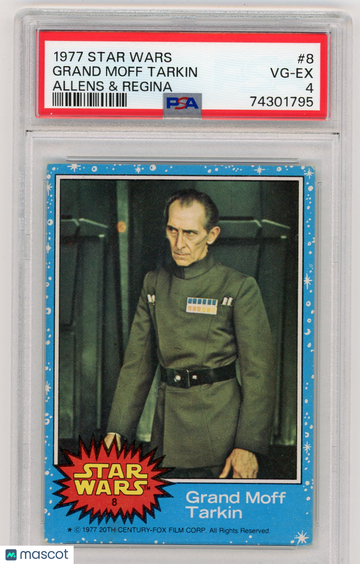1977 Star Wars Allens & Regina Grand Moff Tarkin #8 PSA 4