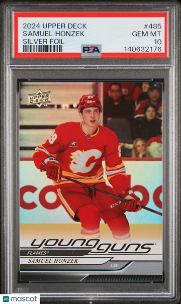 2024-25 Upper Deck Samuel Honzek #485 Silver Foil Young Guns PSA 10