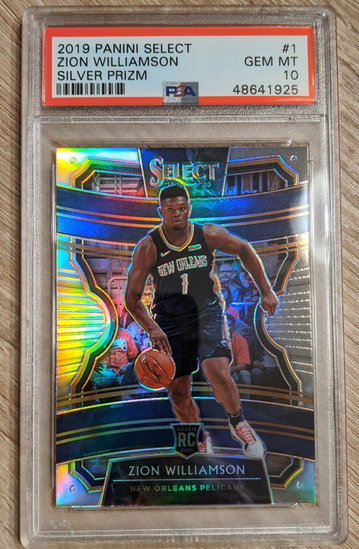 Zion Williamson 2019 Select Silver #1 PSA 10