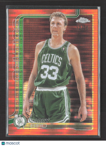 2025 Topps Chrome Larry Bird #243 Orange Refractor