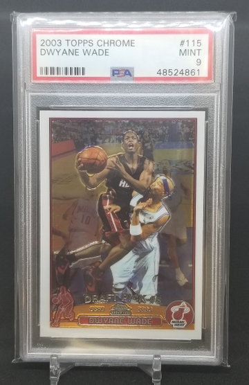 Dwyane Wade 2003 topps chrome psa 9