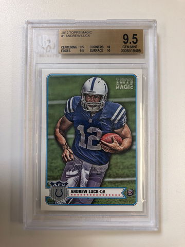 2012 Topps Magic - Andrew Luck - Rookie BGS 9.5 Gem Mint