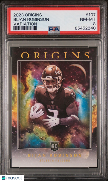 2023 Origins Bijan Robinson #107 Image Variations Rookie PSA 8
