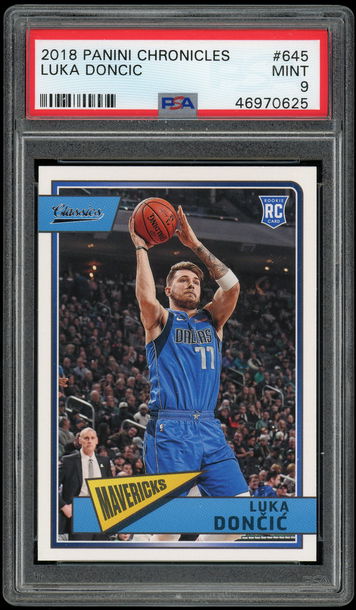 2018 Chronicles #645 Luka Doncic RC PSA 9