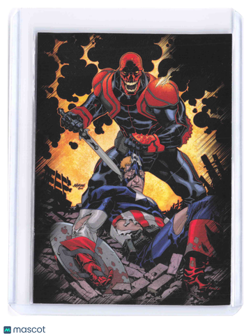 2010 Rittenhouse Marvel Heroes and Villains Red Skull Captain America #50