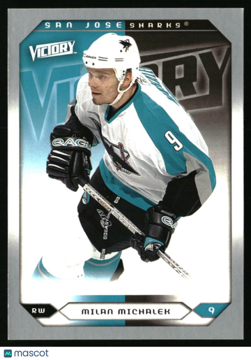 2005-06 Upper Deck Milan Michalek #242 2005-06 Upper Deck Victory Update San Jose Sharks