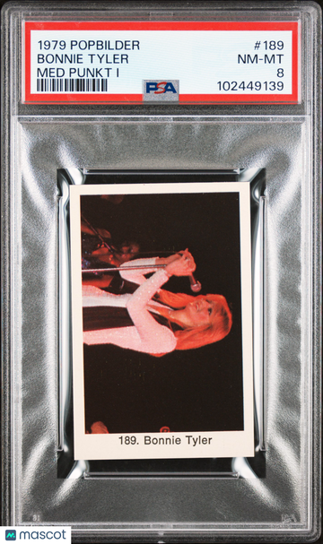 1979 Popbilder Popbilder Med Punkt I Bonnie Tyler #189 PSA 8