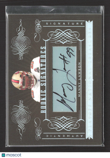 2006 Playoff National Treasures Rookie Signatures Manny Lawson #173 188/200 Auto