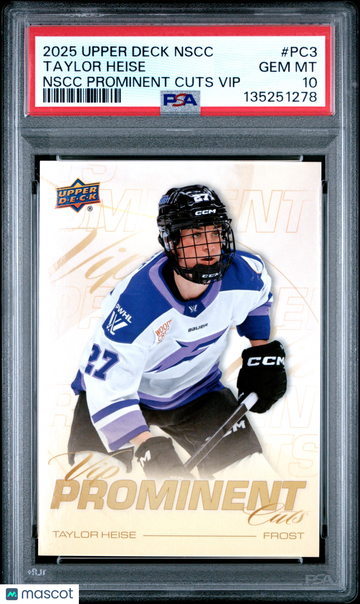 2025 Upper Deck Nscc Prominent Cuts Vip Taylor Heise #PC3 PSA 10