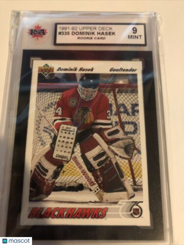 1991/92 Upper Deck Dominik Hasek #335 Rookie KSA 9