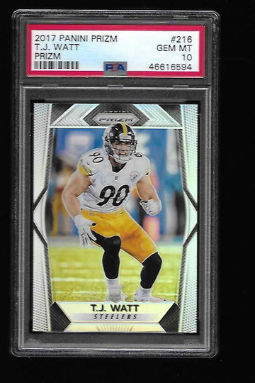 2017 Panini Prizm T J Watt PSA 10