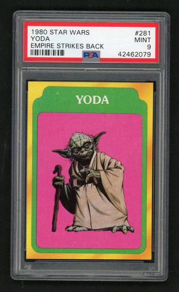 1980 Star Wars Empire Strikes Back Yoda #281 PSA 9