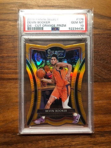 2019 Panini Select Orange Prizm Devin Booker Rare PSA 10 
