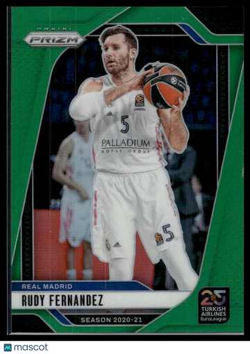 2024 Euroleague Prizm Rudy Fernandez #27 Green Prizm