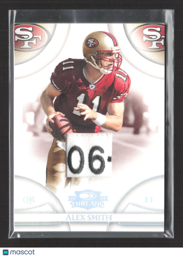 2008 Donruss Threads Alex Smith #120 Game-Worn Jersey