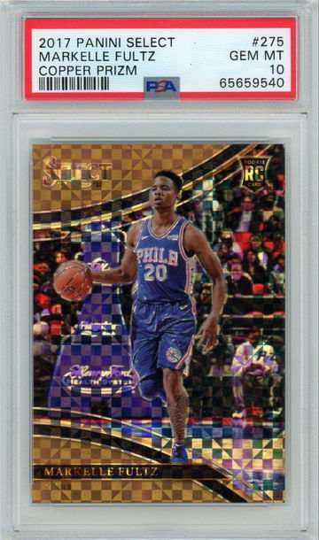 2017 MARKELLE FULTZ PANINI SELECT COURTSIDE COPPER  PSA 10 35/49 #275