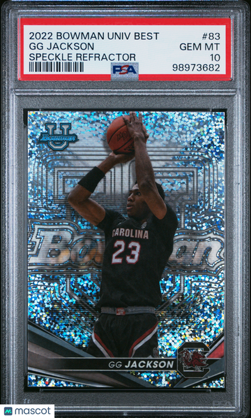 2022 Bowman University Best GG Jackson #83 Speckle Refractor PSA 10
