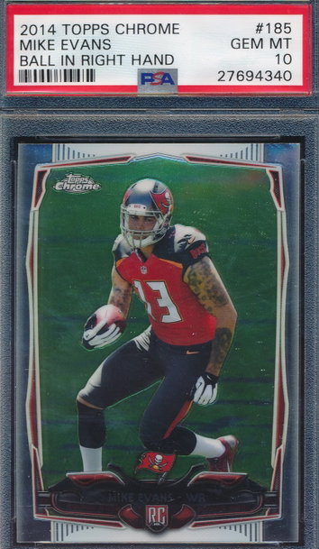 2014 Topps Chrome 185 Mike Evans RC PSA 10 GEM MT 4340
