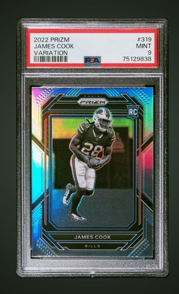 2022 James Cook Panini Prizm Negative Prizm Variation RC Rookie Buffalo Bills