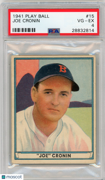 1941 Play Ball Joe Cronin #15 PSA 4