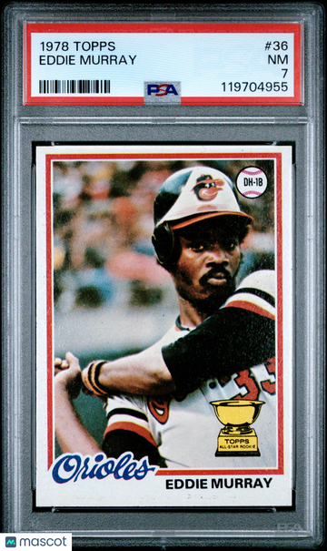 1978 Topps Eddie Murray #36 PSA 7