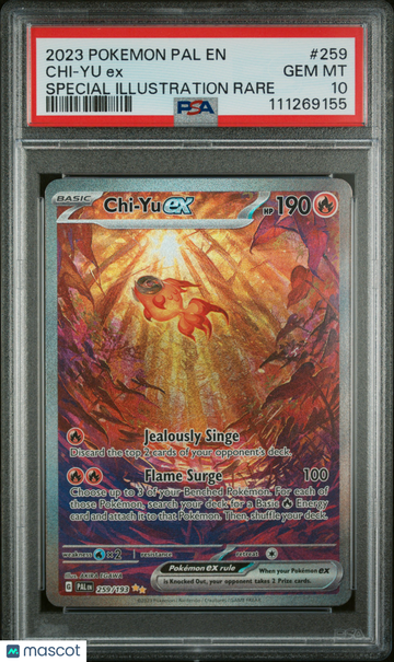 2023 Pokemon Pal EN-Paldea Evolved Chi-Yu EX Special Illustration Rare PSA 10 #259