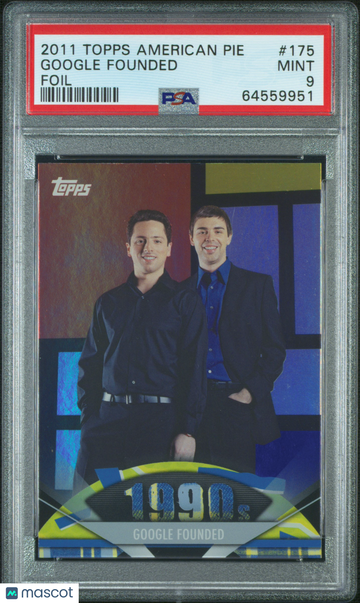 2011 Topps American Pie Google Founded #175 PSA 9