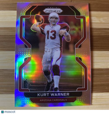 💥KURT WARNER SILVER PRIZM 2021💥PANINI PRIZM FOOTBALL 💥ARIZONA CARDINALS🔥🔥