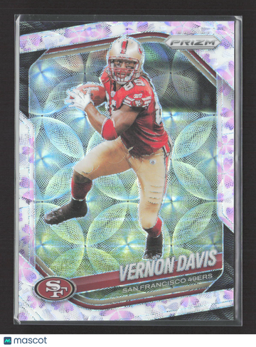 2025 Panini Prizm Vernon Davis #39 cherry blossom /15