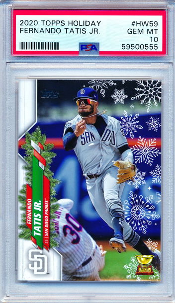 2020 Topps Holiday #HW59 Fernando Tatis JR PSA 10