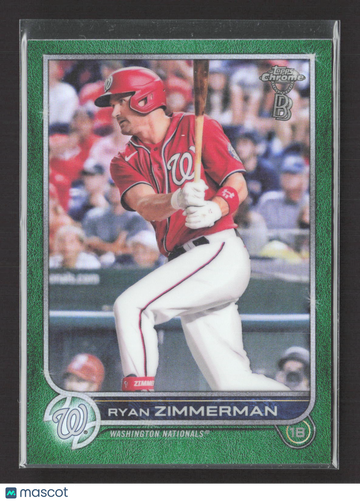 2022 Topps Chrome Ben Baller Edition Ryan Zimmerman #108 Green RayWave
