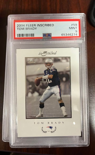 2004 Fleer Inscribed PSA 9 Tom Brady