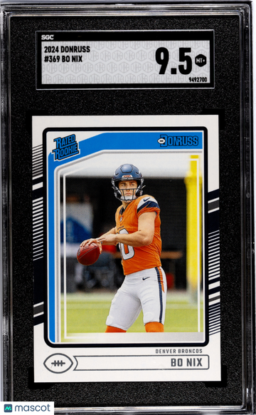 2024 Donruss Bo Nix #369 SGC 9.5