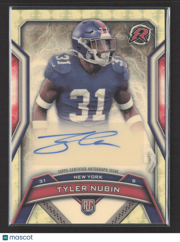 2025 Topps Resurgence Tyler Nubin #RRS-TN Superfractor RC Auto