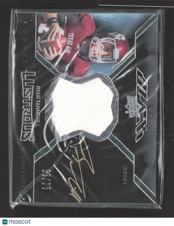 2012 Upper Deck Black Lustrous Signatures Ryan Tannehill #BRL-6 Event-Worn Memorabilia Jersey