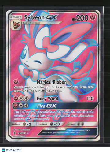 2017 Guardians Rising Sylveon GX Holo Rare FA #140/145