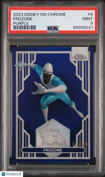 2023 Topps Disney 100 Chrome Frozone The Incredibles / 1st Edition Collectors Edition Exclusive Short Print Limited Edit