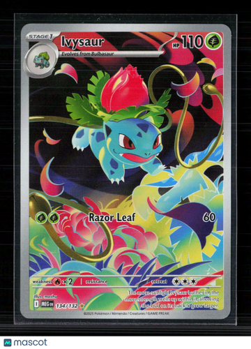 Pokemon 2025 Scarlet & Violet Mega Evolution Ivysaur #134/132