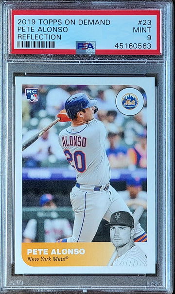 2019 SP PETE ALONSO Topps On Demand Reflection PSA 9 POP 4 Rookie RC #23